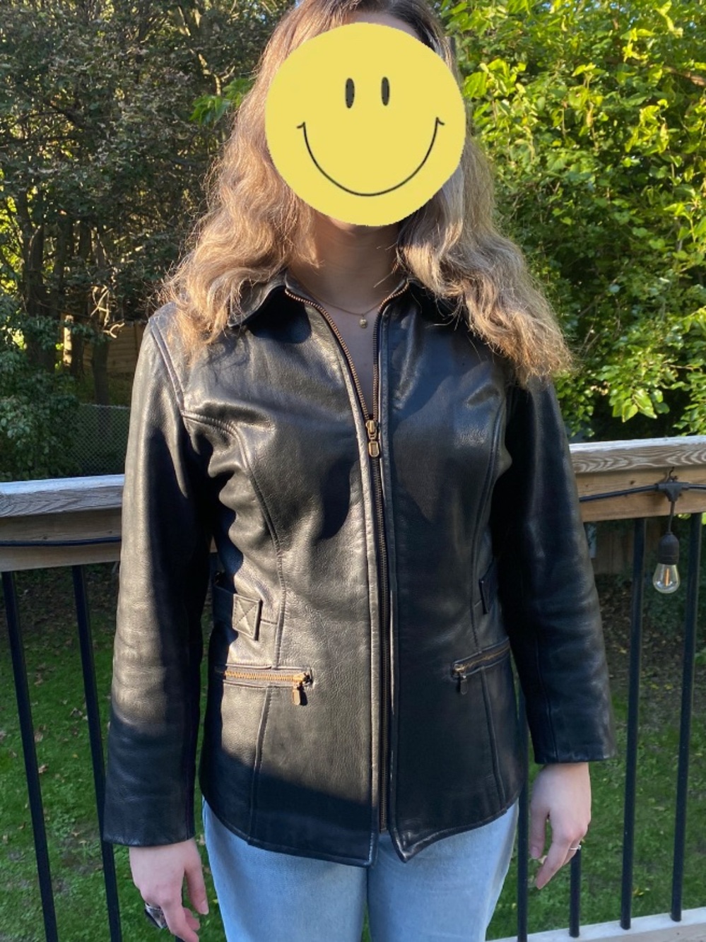 Vintage Holt Renfrew Black Leather Jacket - Women